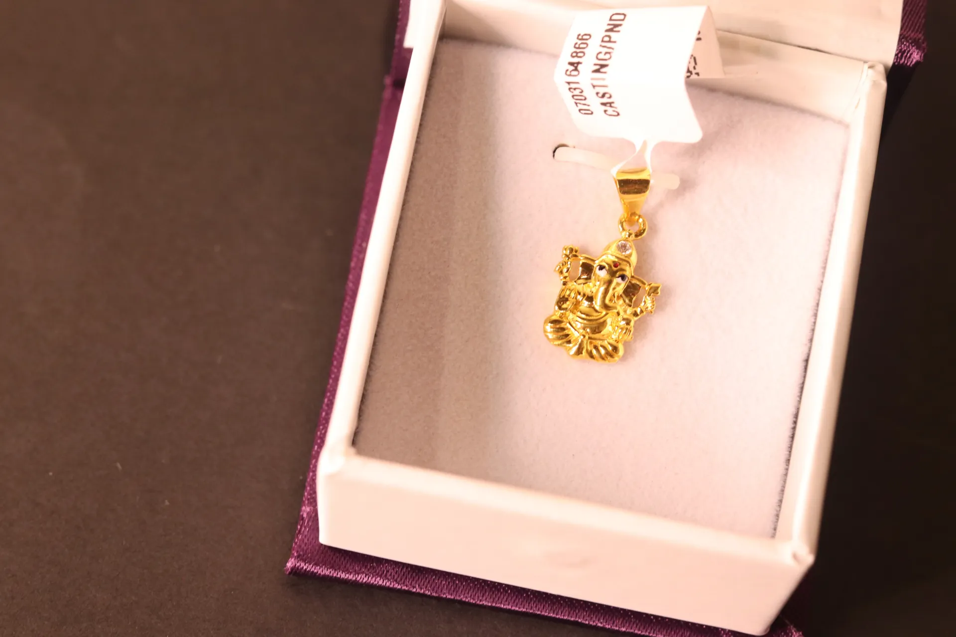 22k Ganesh Ji Pendant