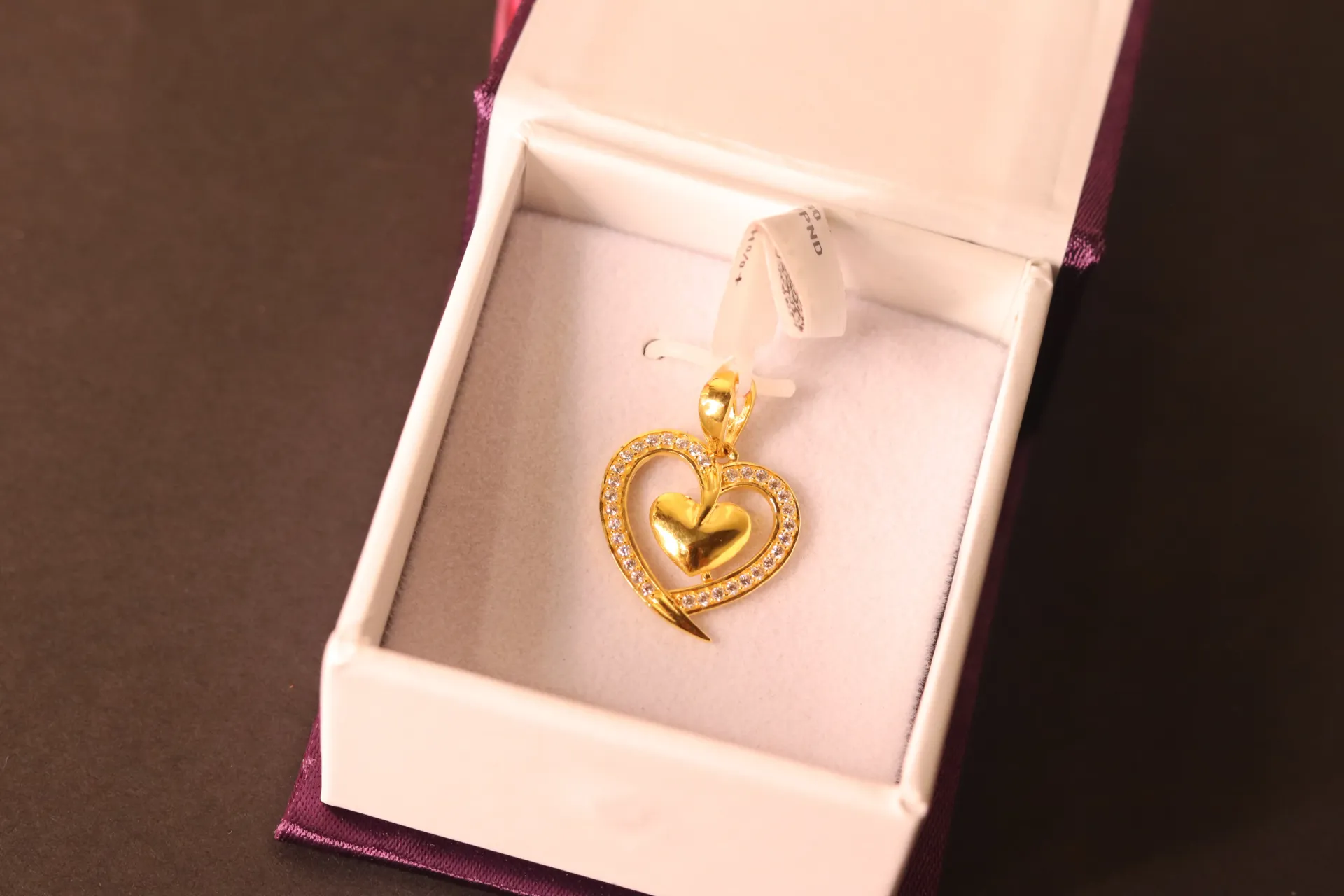 [10609] 22k Heart Pendant