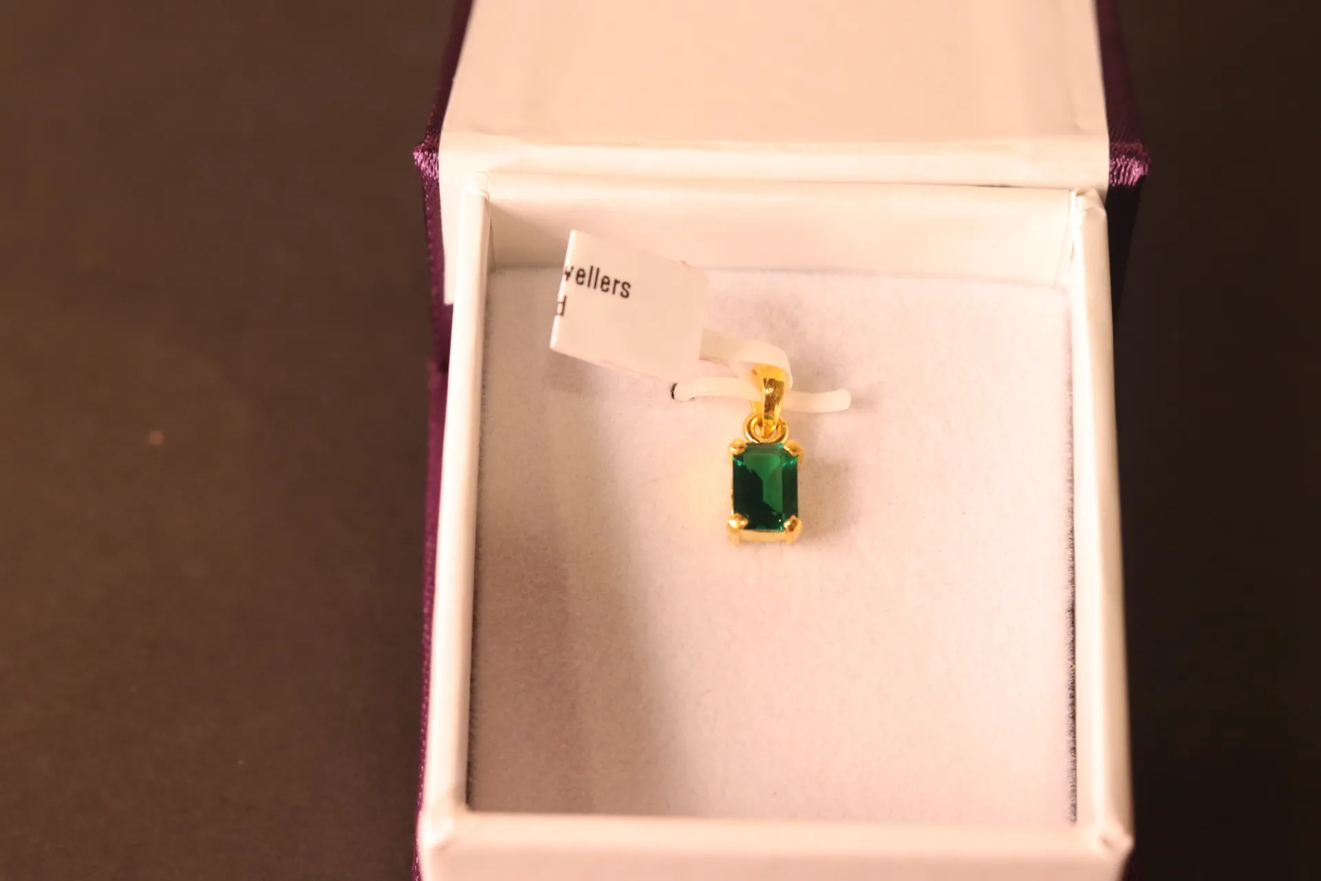 22k Pendant with Emerald