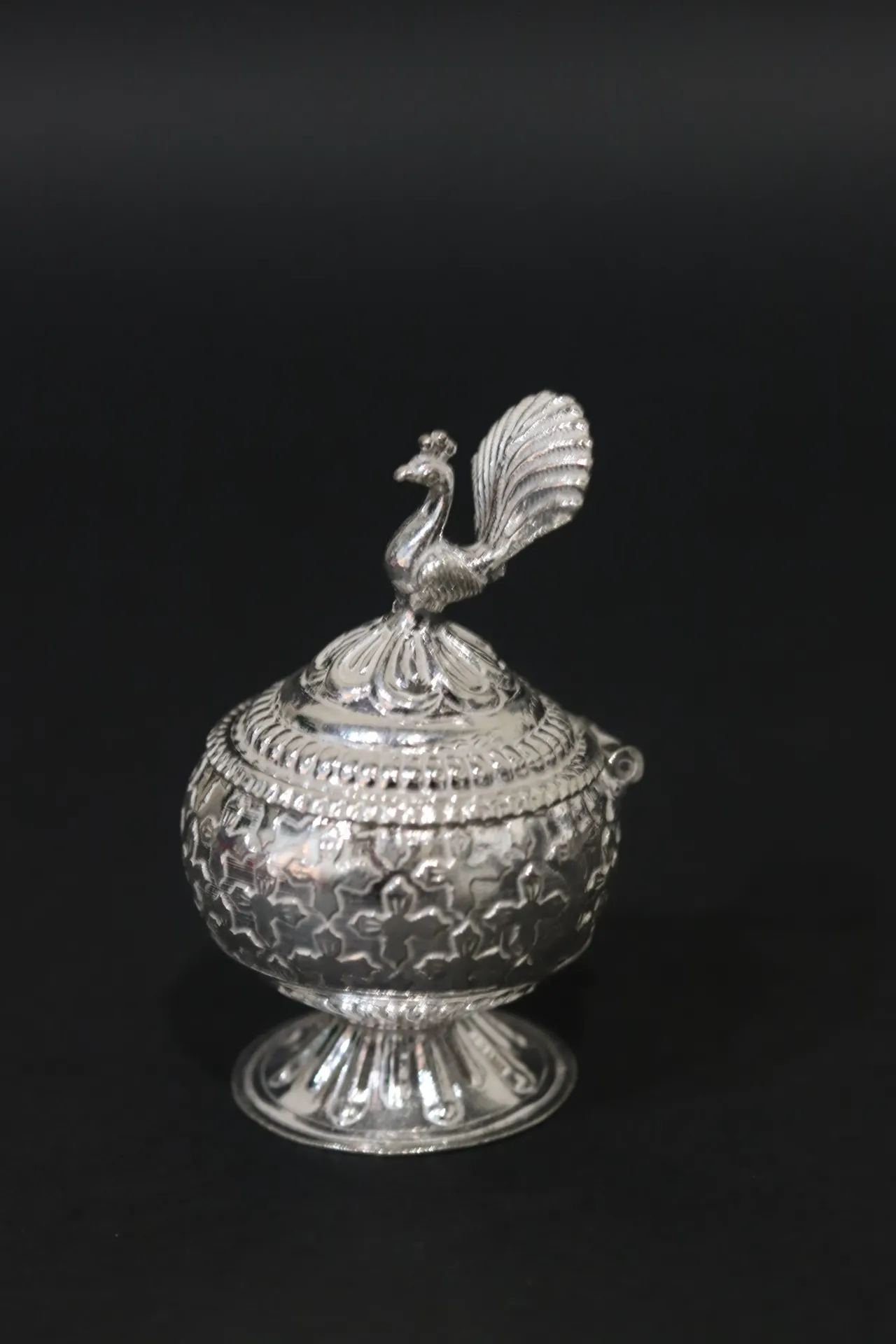 [10683] Silver Sindoor Box