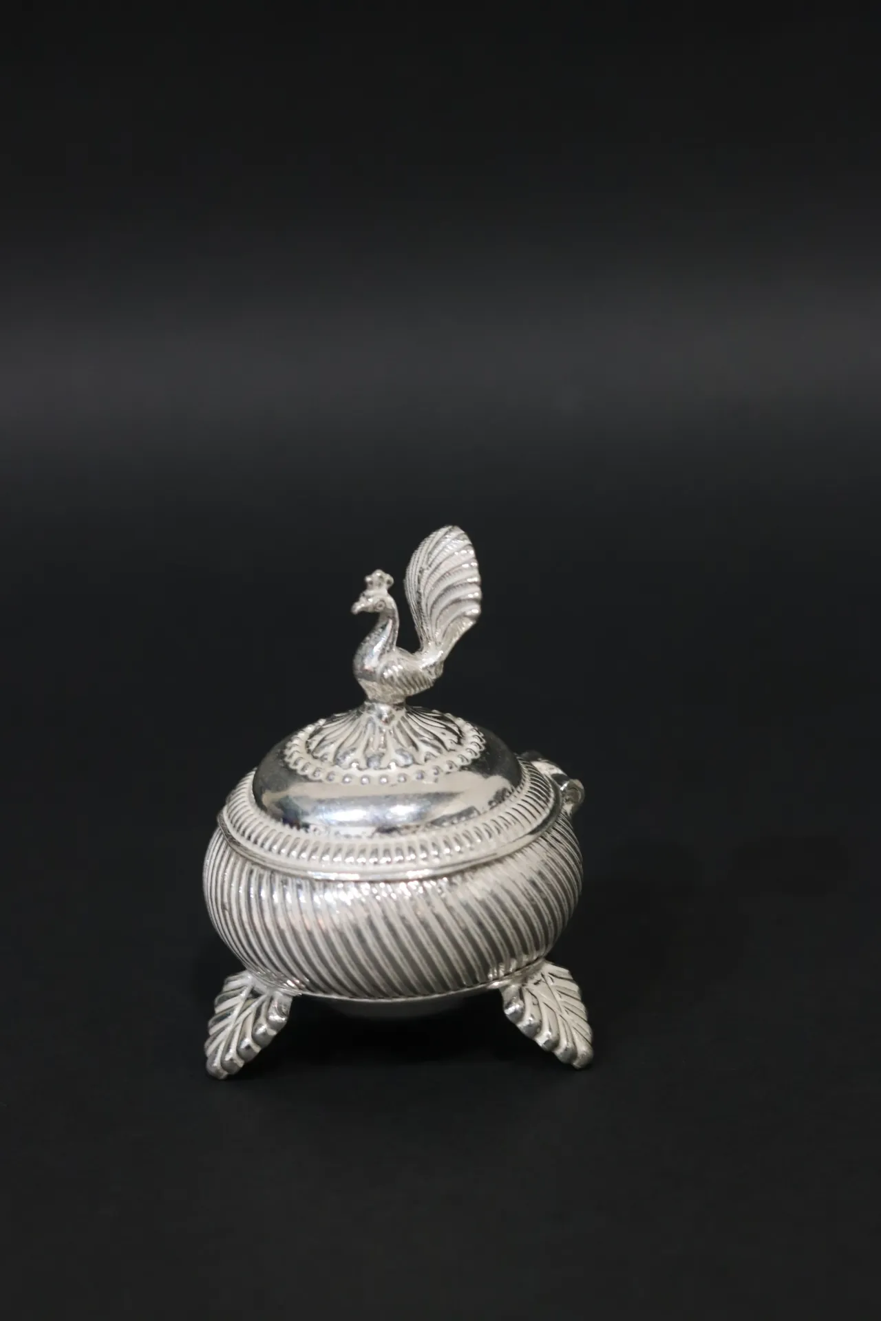 [10684] Silver Sindoor Box