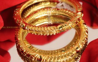Set of 2 Gold-Plated Studded Bangles